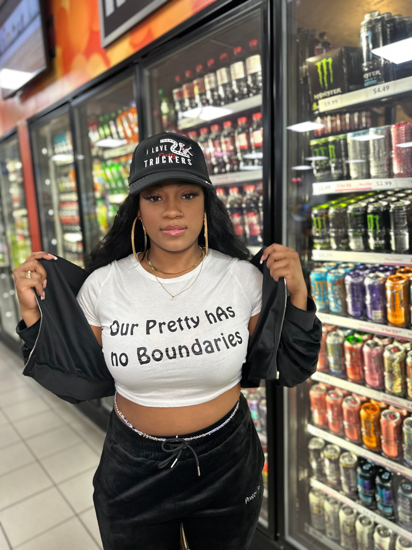 Signature Black Velour Set™️ w/ Steering Wheel Zipper