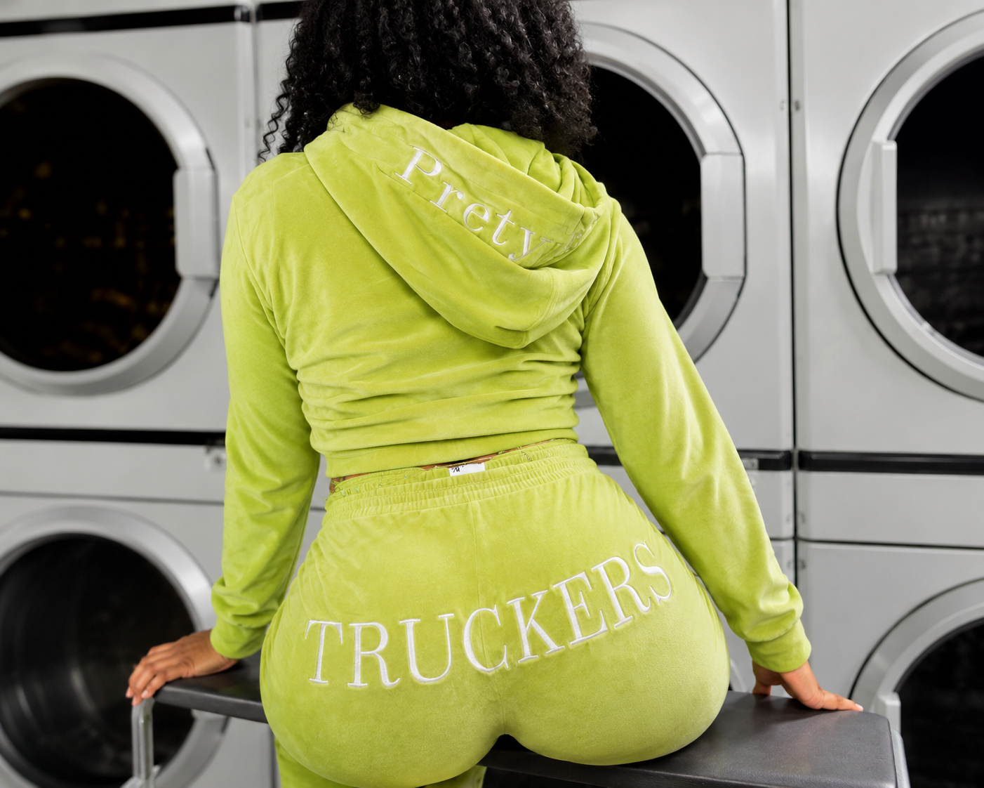 Signature Green Velour Set™️ w/ Steering Wheel Zipper