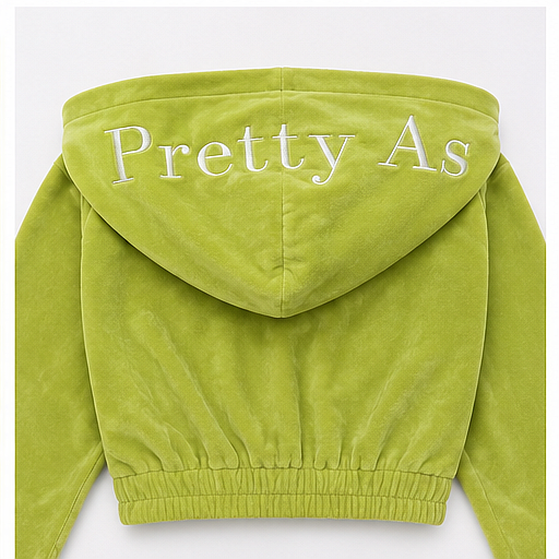 Signature Green Velour Set™️ w/ Steering Wheel Zipper
